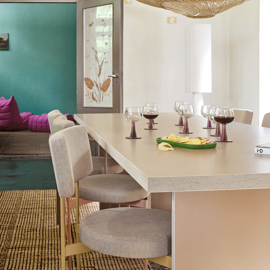 HKLIVING DINING TABLE RECTANGULAR 220CM CREAM - DYKE & DEAN