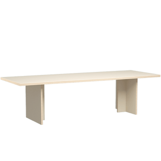 HKLIVING DINING TABLE RECTANGULAR 280CM CREAM - DYKE & DEAN