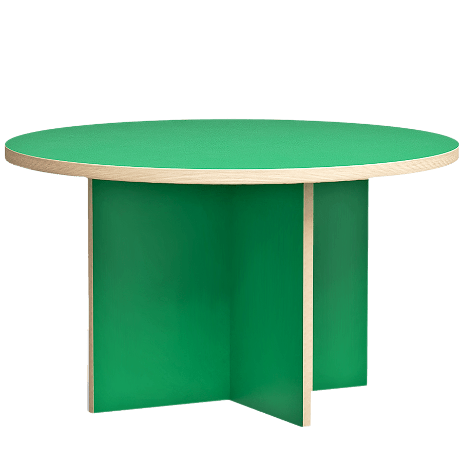 HKLIVING DINING TABLE ROUND 130CM GREEN - DYKE & DEAN