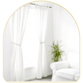 HUBBA BRASS ARCHED MIRROR - DYKE & DEAN