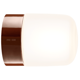 IFO ELECTRIC CERAMIC REAR WIRED WALL LIGHT BROWN - DYKE & DEAN