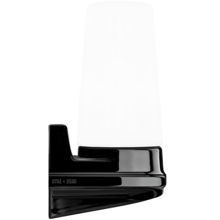 IFO ELECTRIC SINGLE PORCELAIN WALL LIGHT BLACK - DYKE & DEAN