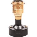 INDUSTRIAL WALL BULB HOLDER BLACK & BRASS E27 - DYKE & DEAN