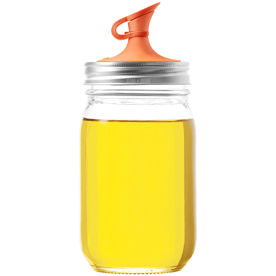 JARWARE OIL CRUET ORANGE - DYKE & DEAN