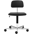 KEVI 2533 OFFICE CHAIR BLACK LEATHER - DYKE & DEAN