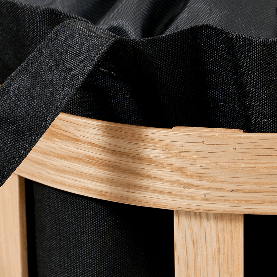 LAUNDRY BASKET NATURAL OAK - DYKE & DEAN