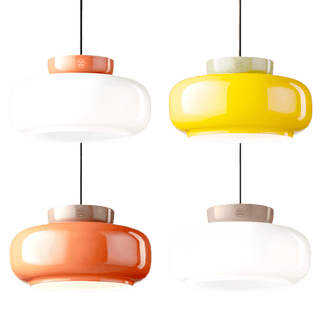 MARACANÀ CERAMIC GLASS PENDANT SHADE LAMP - DYKE & DEAN