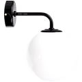 MASTER WALL ARM GLOBE LAMP BLACK - DYKE & DEAN