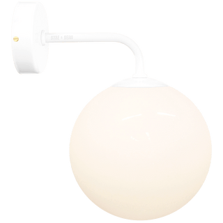 MASTER WALL ARM GLOBE LAMP WHITE - DYKE & DEAN