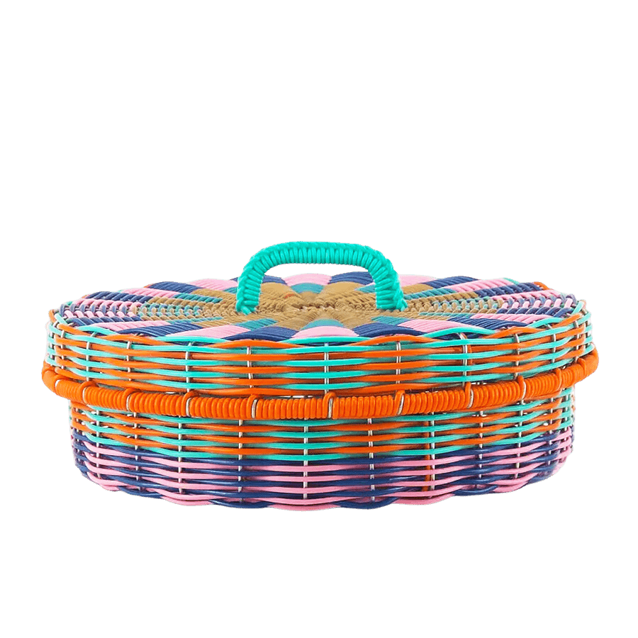 MEXICAN MULTI COLOUR TORTILLA BASKET - DYKE & DEAN