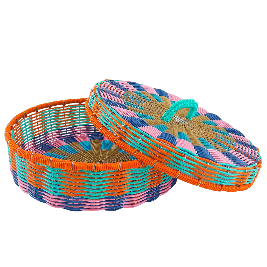 MEXICAN MULTI COLOUR TORTILLA BASKET - DYKE & DEAN