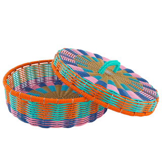 MEXICAN MULTI COLOUR TORTILLA BASKET - DYKE & DEAN