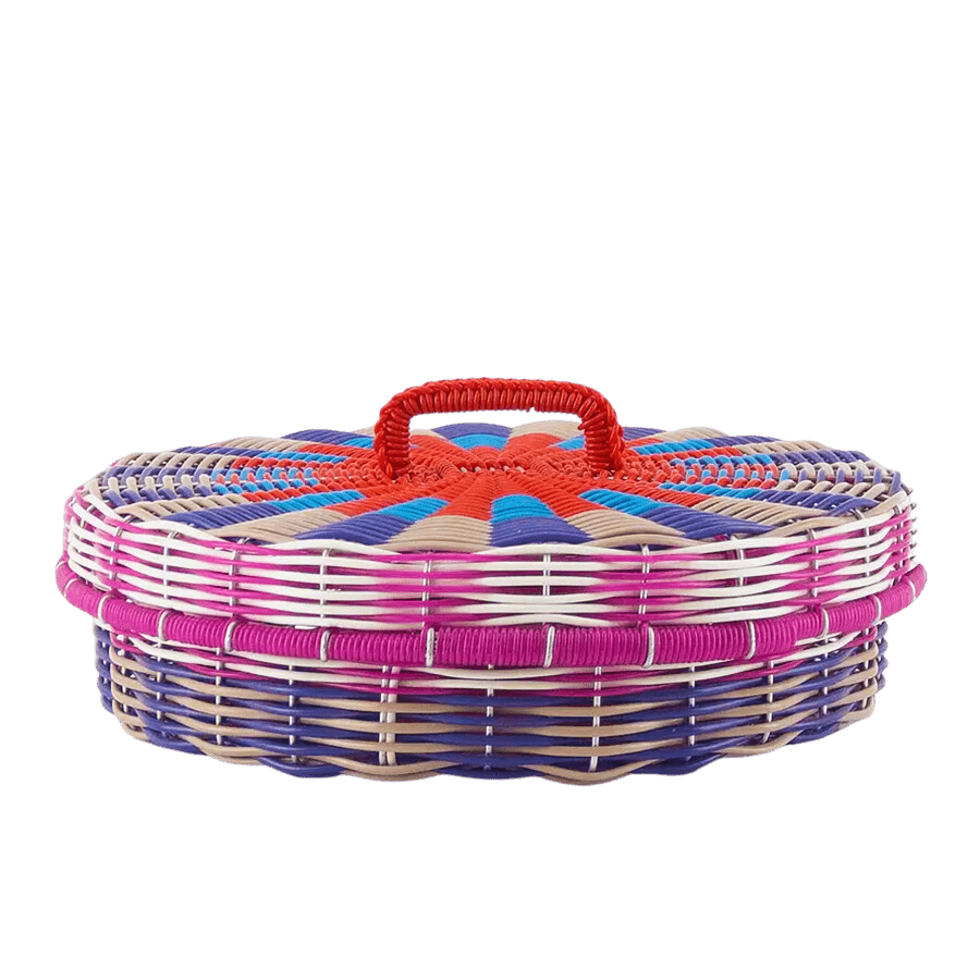 MEXICAN MULTI COLOUR TORTILLA BASKET - DYKE & DEAN