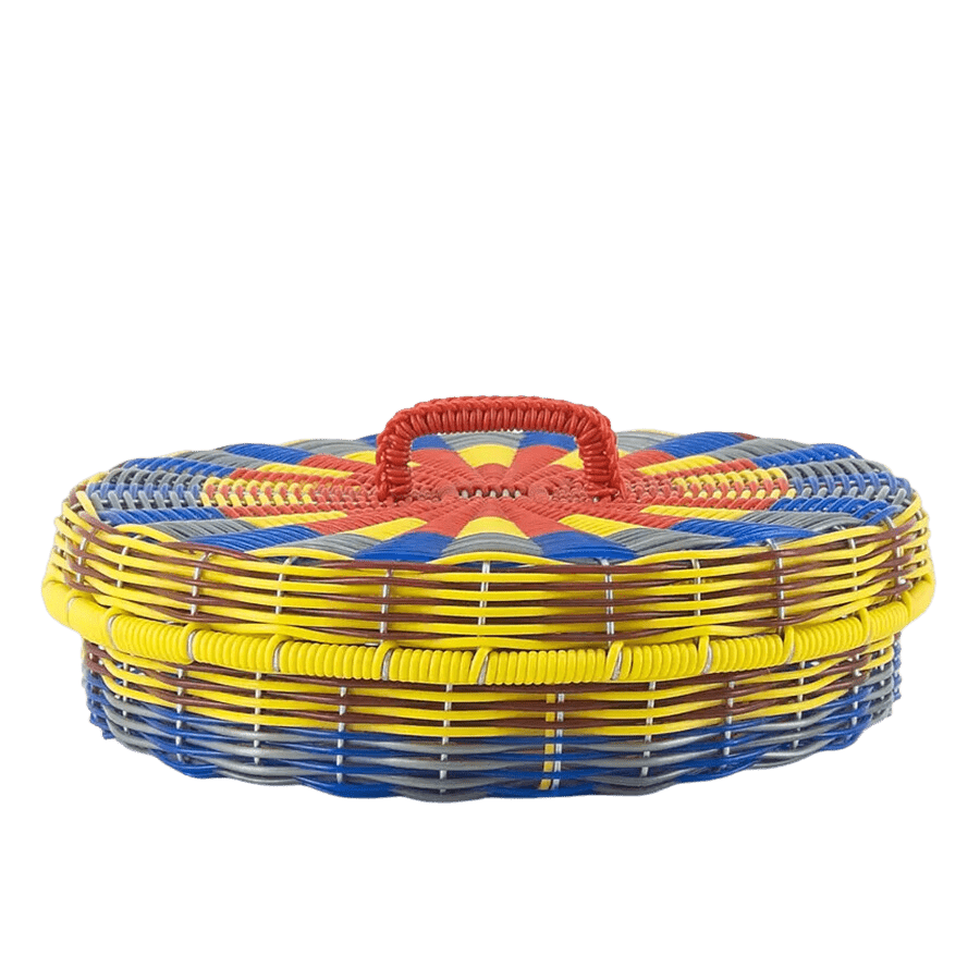 MEXICAN MULTI COLOUR TORTILLA BASKET - DYKE & DEAN