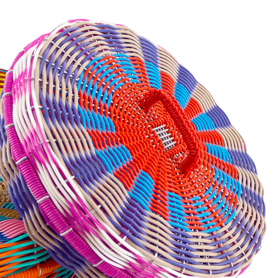 MEXICAN MULTI COLOUR TORTILLA BASKET - DYKE & DEAN