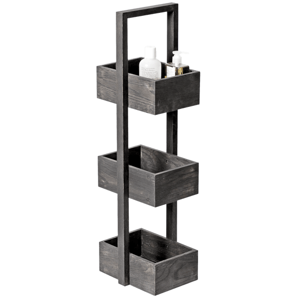 MEZZA BATHROOM CADDY IN DARK OAK