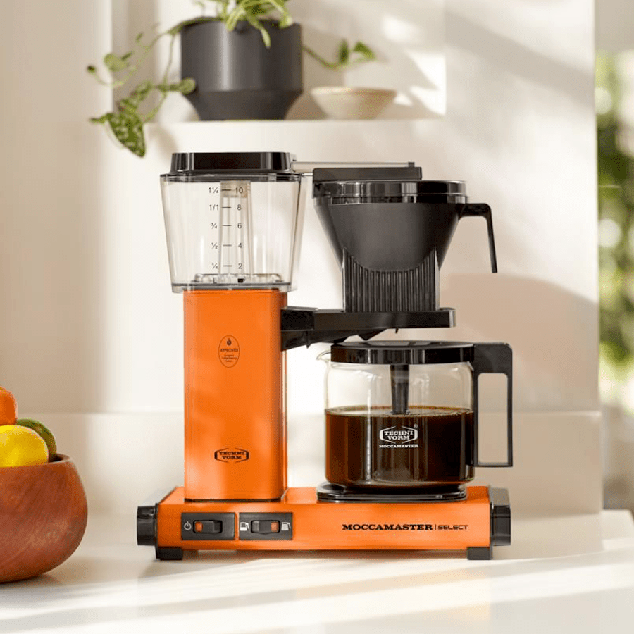 MOCCAMASTER COFFEE BREWER BLOOD ORANGE - DYKE & DEAN