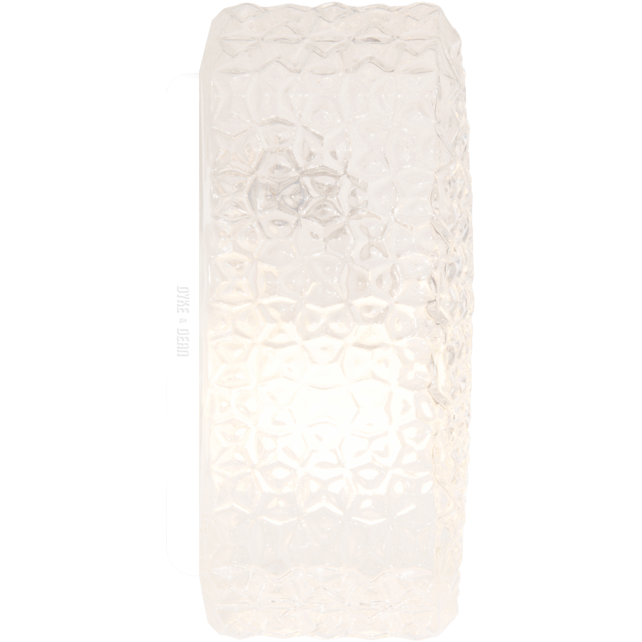 MOULDED ROUND GLASS WALL & CEILING LIGHT - DYKE & DEAN