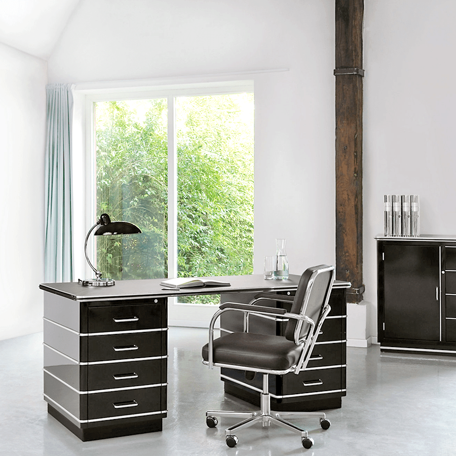 MULLER CHRYSLER DESK BLACK - DYKE & DEAN