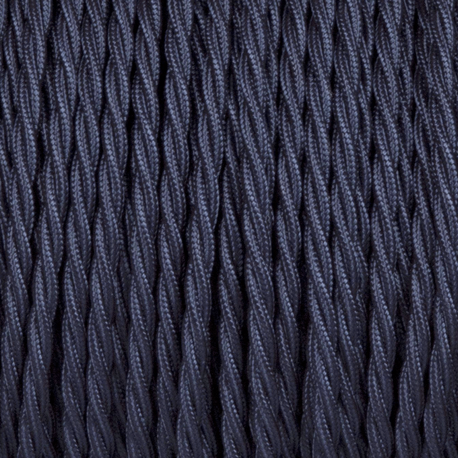 NAVY BLUE TWISTED FABRIC CABLE - DYKE & DEAN