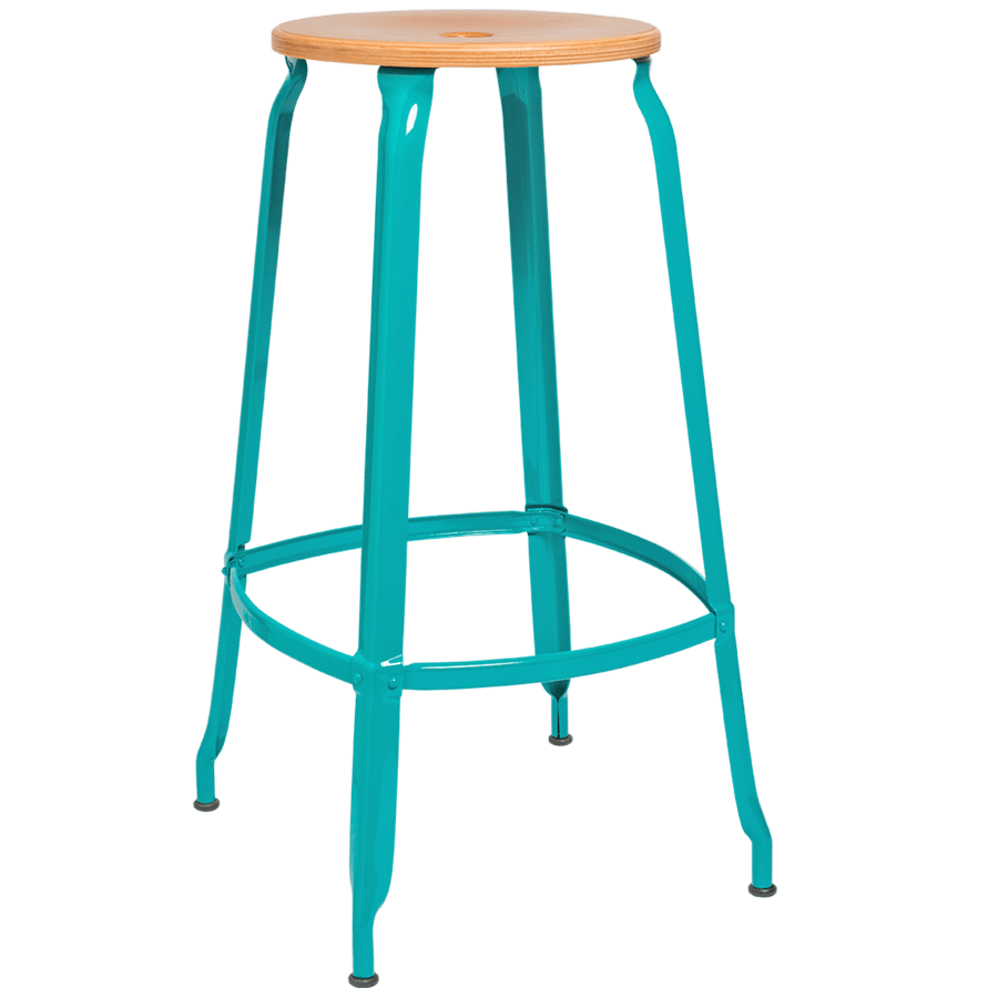 NICOLLE STOOL WOODEN SEAT 75cm - DYKE & DEAN