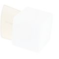 OFF WHITE ANGLED CERAMIC REARWIRED LAMPS - DYKE & DEAN
