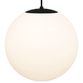 OPAL GLOBE PENDANT BLACK 500mm - DYKE & DEAN