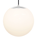 OPAL GLOBE PENDANT CHROME 400mm - DYKE & DEAN
