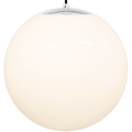 OPAL GLOBE PENDANT CHROME 600mm - DYKE & DEAN