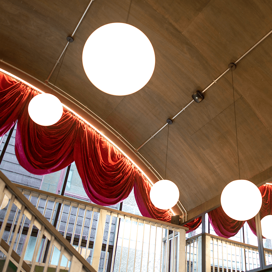 OPAL GLOBE PENDANT WHITE 400mm - DYKE & DEAN