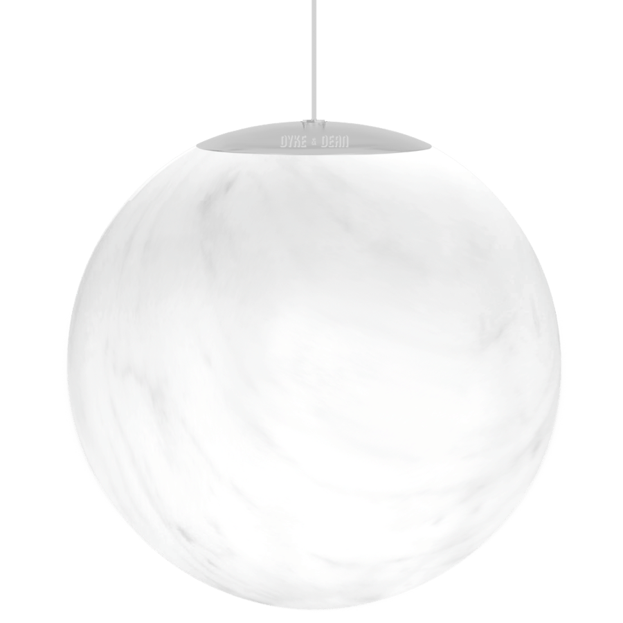 OPAL MARBLE GLOBE PENDANT 300mm - DYKE & DEAN