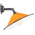 ORANGE SMALL CONE SHADE WALL LAMP - DYKE & DEAN