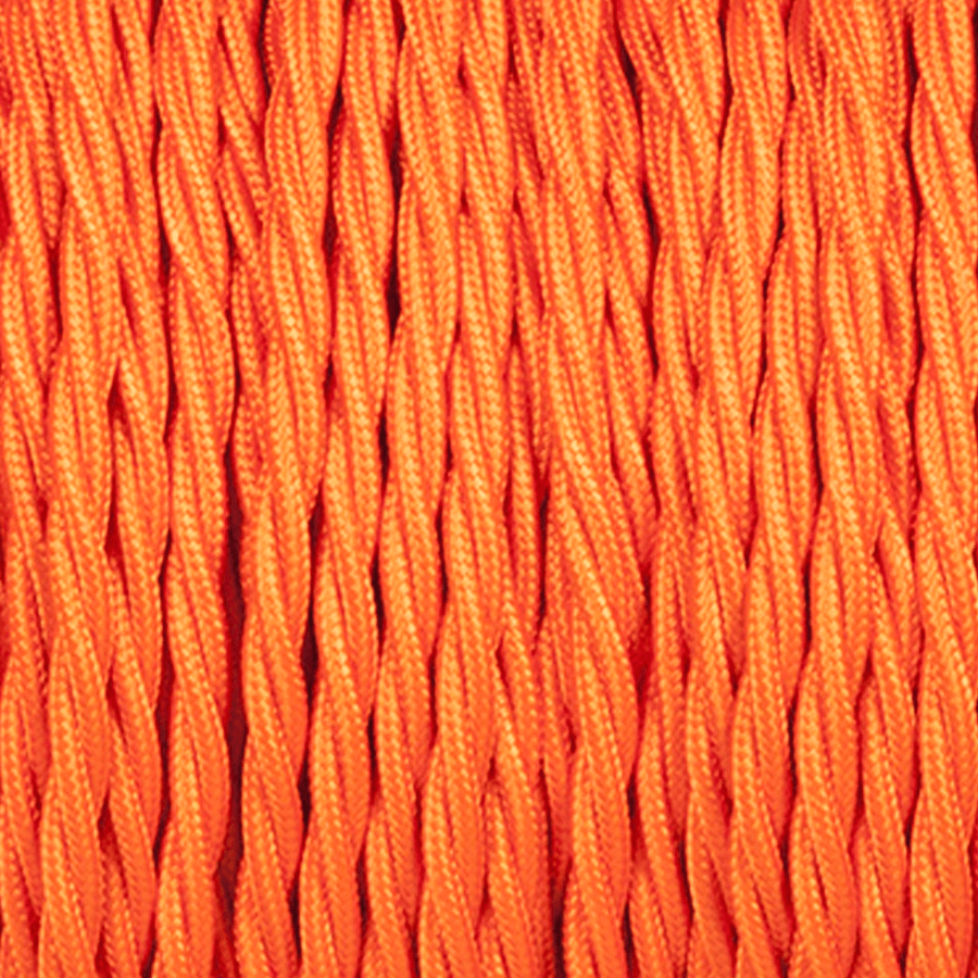 ORANGE TWISTED FABRIC CABLE - DYKE & DEAN