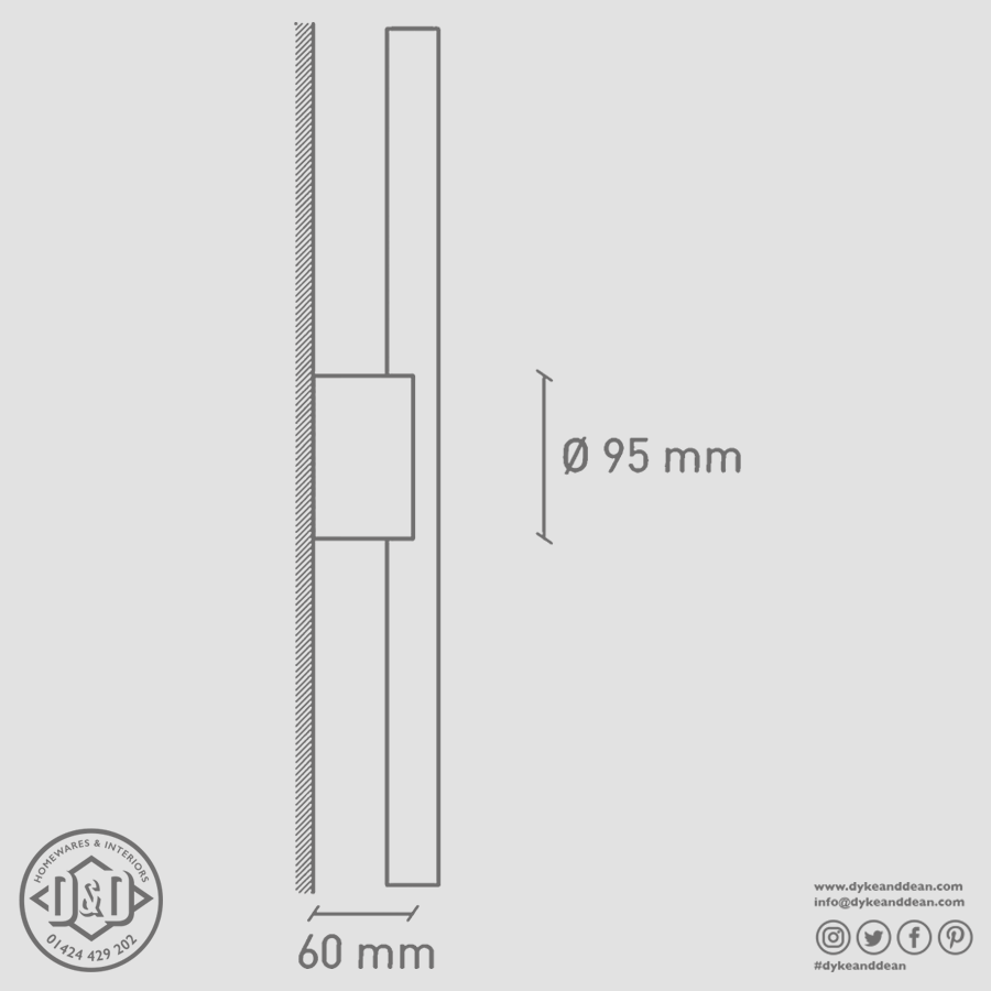 OTTO PEG TUBE WALL LIGHT - DYKE & DEAN