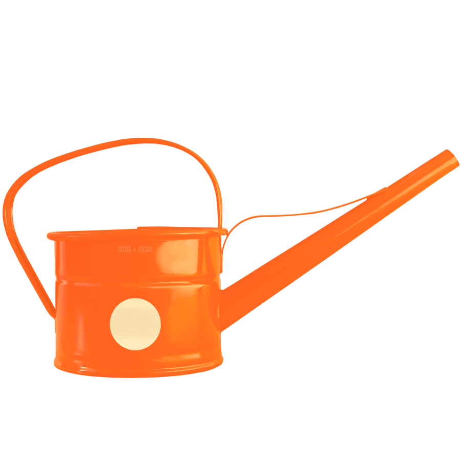 OUTDOOR WATERING CAN ORANGE - DYKE & DEAN