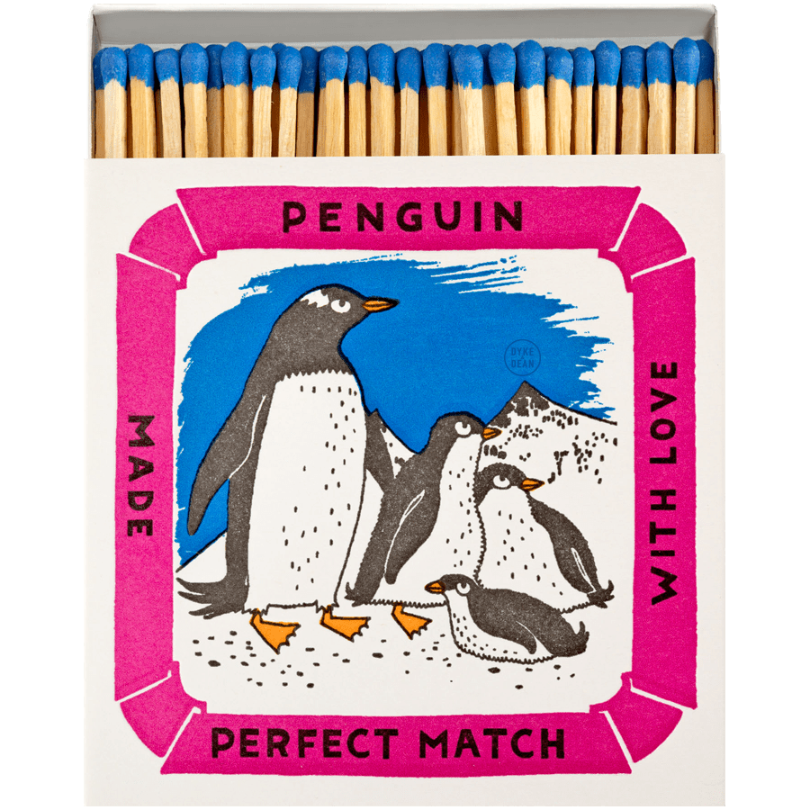 PENGUIN WITH LOVE LUXURY SAFETY MATCHES - DYKE & DEAN