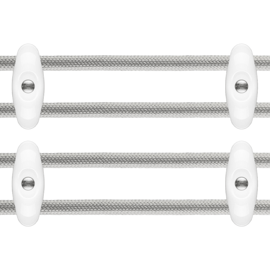 PORCELAIN DOUBLE CABLE WALL HOLDERS - DYKE & DEAN