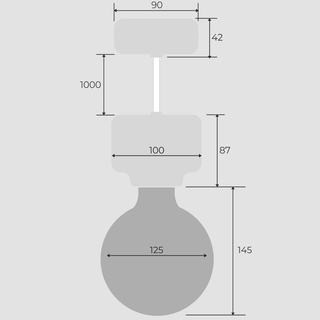 PORCELAIN PENDANT ROTO - DYKE & DEAN