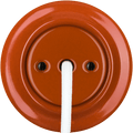 PORCELAIN WALL CABLE GLAND SOCKET BRICK RED - DYKE & DEAN