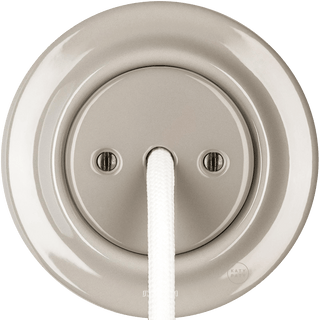 PORCELAIN WALL CABLE GLAND SOCKET CAPPUCCINO - DYKE & DEAN