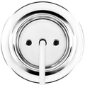 PORCELAIN WALL CABLE GLAND SOCKET CHROME - DYKE & DEAN