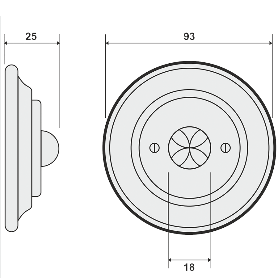 PORCELAIN WALL CABLE MOTION SENSOR BRICK RED - DYKE & DEAN