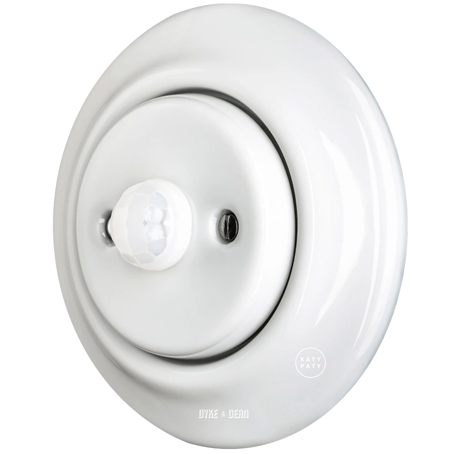 PORCELAIN WALL CABLE MOTION SENSOR WHITE - DYKE & DEAN