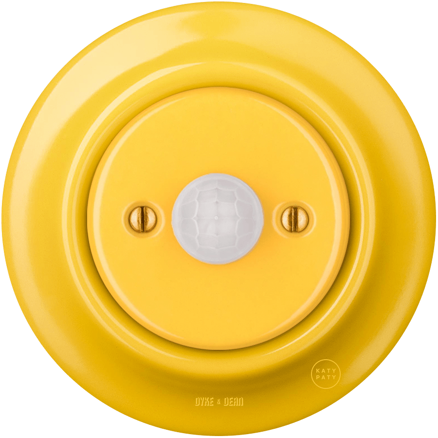 PORCELAIN WALL CABLE MOTION SENSOR YELLOW - DYKE & DEAN