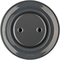 PORCELAIN WALL END PLUG SOCKET DARK GREY - DYKE & DEAN