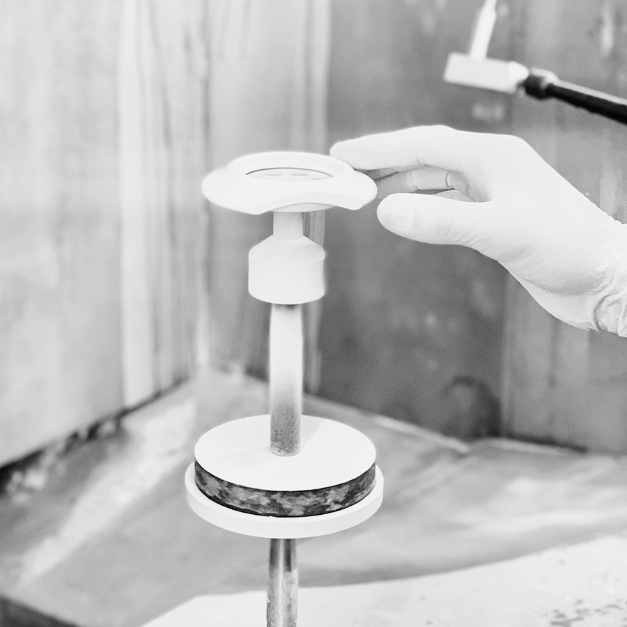 PORCELAIN WALL LIGHT SWITCH DARK GREY DOUBLE - DYKE & DEAN