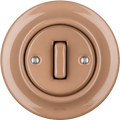 PORCELAIN WALL LIGHT SWITCH DERMA SLIM BUTTON - DYKE & DEAN