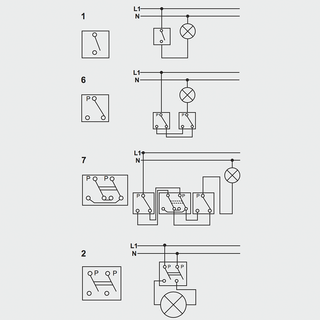 PORCELAIN WALL LIGHT SWITCH DERMA SLIM BUTTON - DYKE & DEAN