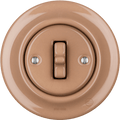 Derma porcelain toggle wall light switch by Katy Paty