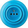 PORCELAIN WALL SOCKET AZURE - DYKE & DEAN